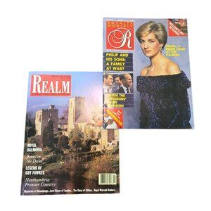 British Magazines Queen Elizabeth Diana Realm 1991 Royalty Monthly 1987 BT1079